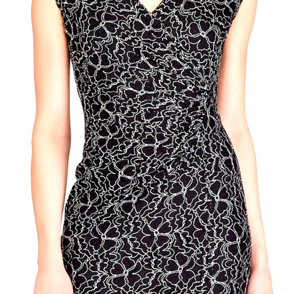 American Living Black and White Lace Midi Dress - Picture 3 of 10